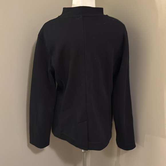 Banana Republic Black Military Short Collar Button Uo Blazer Size Large - Picture 4 of 5